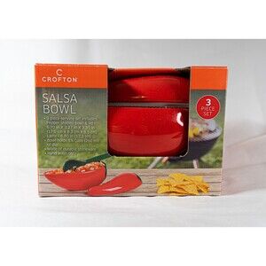 Stonewear Salsa Bowl • Three Piece Serving Set w/ Classic Recipe from Crofton.